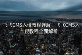 飞飞CMS入侵教程详解，飞飞CMS入侵教程全面解析