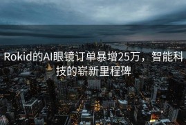 Rokid的AI眼镜订单暴增25万，智能科技的崭新里程碑