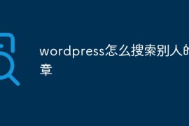 wordpress怎么搜索别人的文章