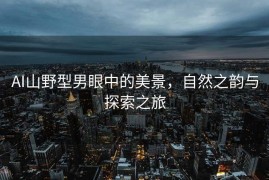 AI山野型男眼中的美景，自然之韵与探索之旅