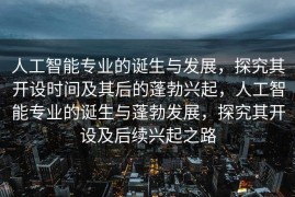 人工智能专业的诞生与发展，探究其开设时间及其后的蓬勃兴起，人工智能专业的诞生与蓬勃发展，探究其开设及后续兴起之路