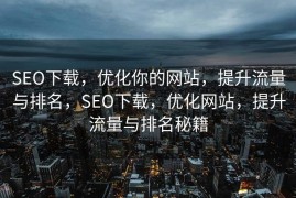 SEO下载，优化你的网站，提升流量与排名，SEO下载，优化网站，提升流量与排名秘籍