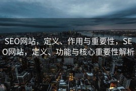 SEO网站，定义、作用与重要性，SEO网站，定义、功能与核心重要性解析
