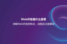 Web开发是什么意思？详解Web开发的特点、流程及注意事项