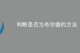 判断是否为布尔值的方法