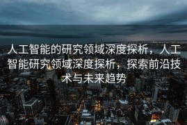 人工智能的研究领域深度探析，人工智能研究领域深度探析，探索前沿技术与未来趋势
