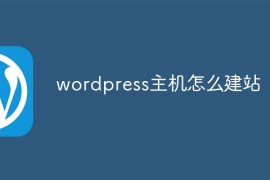 wordpress主机怎么建站