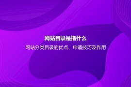 网站目录是指什么？网站分类目录的优点、申请技巧及作用