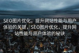 SEO图片优化，提升网站性能与用户体验的关键，SEO图片优化，提升网站性能与用户体验的秘诀