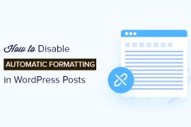 如何禁用 WordPress 帖子中的自动格式化