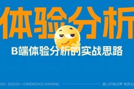 掌握这3个维度，新手也能快速学会B端体验分析思路-2025最新seo资料
