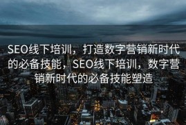 SEO线下培训，打造数字营销新时代的必备技能，SEO线下培训，数字营销新时代的必备技能塑造