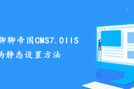 一起聊聊帝国CMS7.0IIS伪静态设置方法