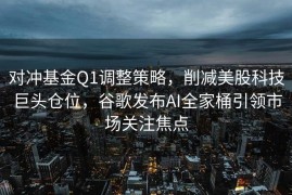 对冲基金Q1调整策略，削减美股科技巨头仓位，谷歌发布AI全家桶引领市场关注焦点
