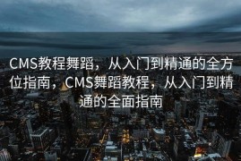 CMS教程舞蹈，从入门到精通的全方位指南，CMS舞蹈教程，从入门到精通的全面指南