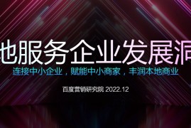 百度营销：本地服务企业发展洞察-2025最新seo资料