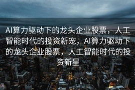 AI算力驱动下的龙头企业股票，人工智能时代的投资新宠，AI算力驱动下的龙头企业股票，人工智能时代的投资新星
