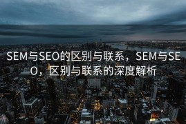 SEM与SEO的区别与联系，SEM与SEO，区别与联系的深度解析