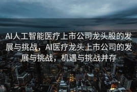 AI人工智能医疗上市公司龙头股的发展与挑战，AI医疗龙头上市公司的发展与挑战，机遇与挑战并存