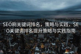 SEO刷关键词排名，策略与实践，SEO关键词排名提升策略与实践指南