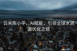 云米陈小平，AI赋能，引领全球水资源优化之旅