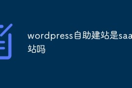 wordpress自助建站是saas建站吗