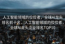 人工智能领域的佼佼者，全球AI龙头排名前十名，人工智能领域的佼佼者，全球AI龙头企业排名TOP10