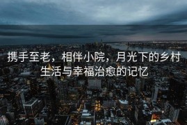 携手至老，相伴小院，月光下的乡村生活与幸福治愈的记忆