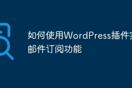 如何使用WordPress插件实现邮件订阅功能