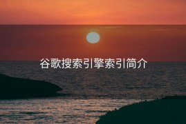 谷歌搜索引擎索引简介