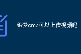 织梦cms可以上传视频吗