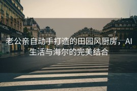 老公亲自动手打造的田园风厨房，AI生活与海尔的完美结合