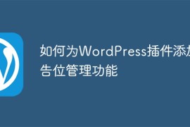 如何为WordPress插件添加广告位管理功能