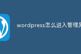 wordpress怎么进入管理界面
