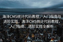 海洋CMS统计代码教程，入门指南与进阶实践，海洋CMS统计代码教程，入门指南、进阶实践全解析