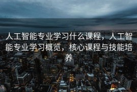 人工智能专业学习什么课程，人工智能专业学习概览，核心课程与技能培养