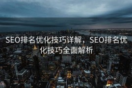 SEO排名优化技巧详解，SEO排名优化技巧全面解析