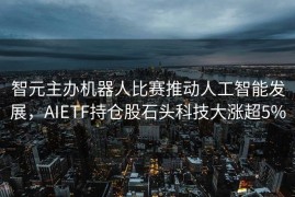 智元主办机器人比赛推动人工智能发展，AIETF持仓股石头科技大涨超5%