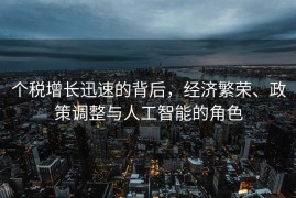 个税增长迅速的背后，经济繁荣、政策调整与人工智能的角色