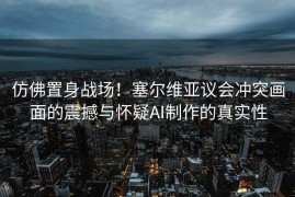 仿佛置身战场！塞尔维亚议会冲突画面的震撼与怀疑AI制作的真实性