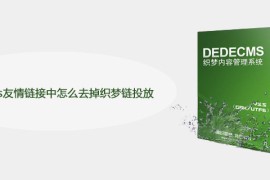 dedecms友情链接中怎么去掉织梦链投放