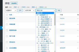 wordpress如何对分类法文章进行筛选?