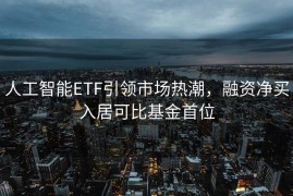 人工智能ETF引领市场热潮，融资净买入居可比基金首位