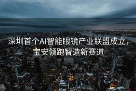 深圳首个AI智能眼镜产业联盟成立，宝安领跑智造新赛道