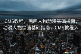 CMS教程，画画人物动漫基础指南，动漫人物绘画基础指南，CMS教程入门