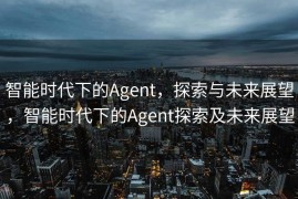 智能时代下的Agent，探索与未来展望，智能时代下的Agent探索及未来展望