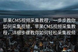 苹果CMS视频采集教程，一步步教你如何采集视频，苹果CMS视频采集教程，详细步骤教你如何轻松采集视频