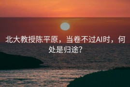 北大教授陈平原，当卷不过AI时，何处是归途？