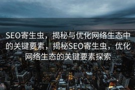 SEO寄生虫，揭秘与优化网络生态中的关键要素，揭秘SEO寄生虫，优化网络生态的关键要素探索