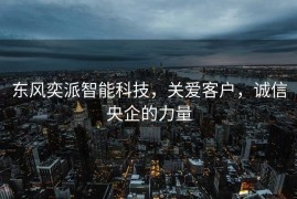 东风奕派智能科技，关爱客户，诚信央企的力量